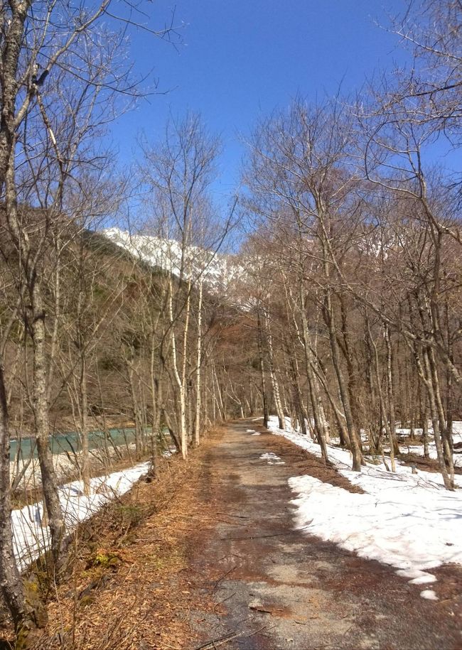 左岸の方が穂高連邦見ながら<br /><br />散策出来ます(゜∇^d)!!