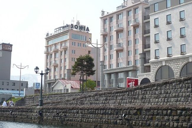 ホテルソニア、運河からの眺め。