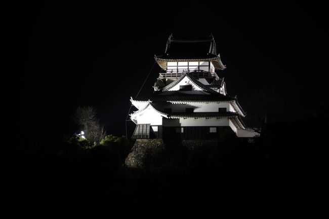 立派な城だなあ。<br /><br />翌日、天主行くのが楽しみ。<br />百名城スタンプも押してこよう。