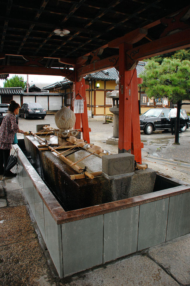 手水舎（ちょうずや）でお清めして。