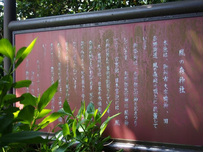 風の森神社にはもともと大きなお社があったそうですが、今は祠のみ。<br /><br />案内板も薄汚れて淋しい感じ・・・