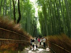 竹林の道は観光客が多い・・・