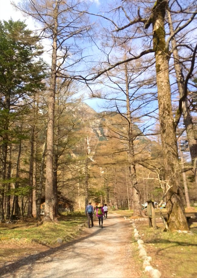 山友としばらく<br /><br />話をしその後別れて･･･<br /><br /><br />小梨平のテン場に連泊してるの<br /><br />贅沢です〜羨ましいな(｡-_-｡)