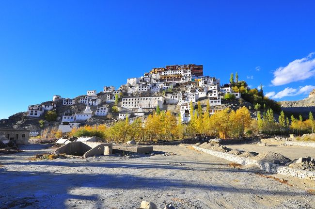 帰りにティクセを撮影。<br /><br />いつかザンスカールに行ってみたいです。チャダルトレック…<br />また今回は行けなかったヌブラ、ツォ・モリリも行ってみたいな〜。