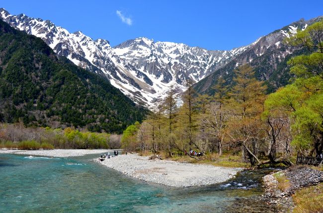 春の訪れを感じながら絶景ハイクの上高地！①ー快晴！河童橋