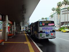 徳島駅前のバスターミナル。
徳島市営バスの６番乗り場からフェリー乗り場に向かいます。
市内をゆっくり回っていると、あっという間に帰りのフェリーに乗る時間が迫ってきました。