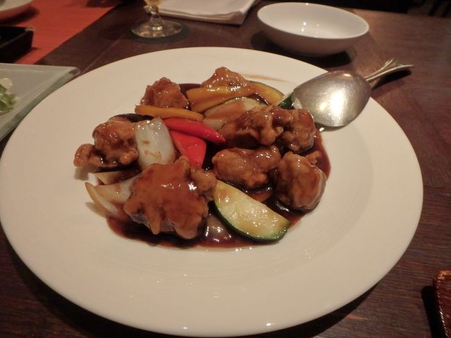 黒酢のアグー豚の酢豚<br />コクがしっかりおいしい！