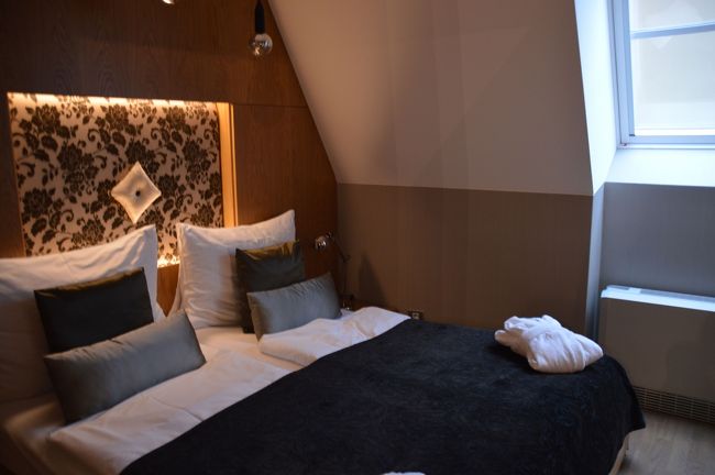 もう一つのツインベッド。これもドアー付きで奥にシャワーとトイレがあり。