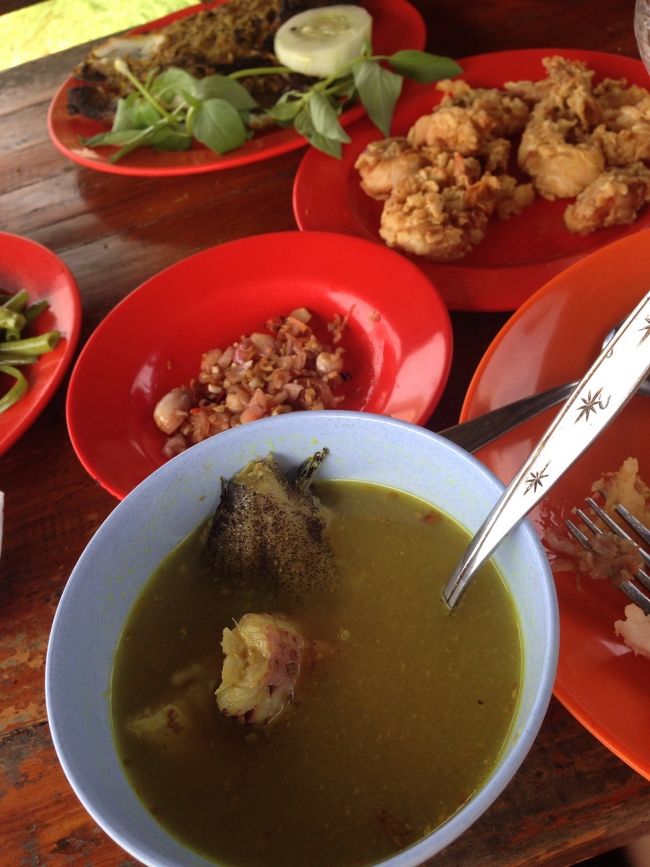 魚のスープ、美味しい〜💕