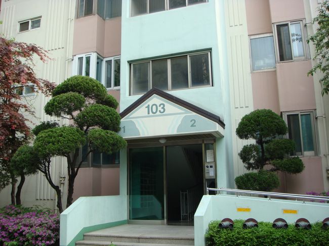 今回お世話になるアパート（日本でいうマンション）です。