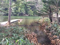 明神池に到着。
ここも綺麗だ…
パワーが漲っている(^.^)
ラッキーな事に人もほとんどいない。