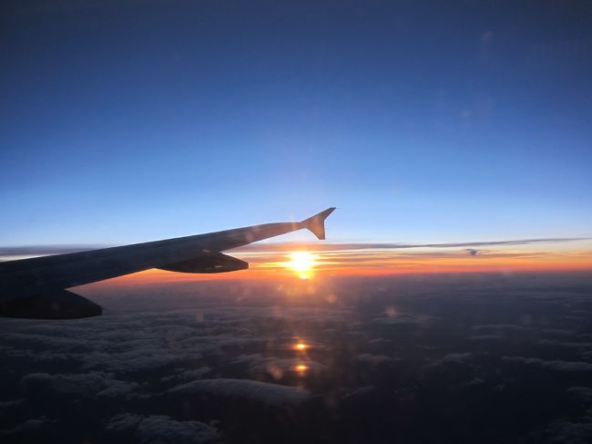 ポルトガル時間で２０：４５、水平線に日が沈みます。