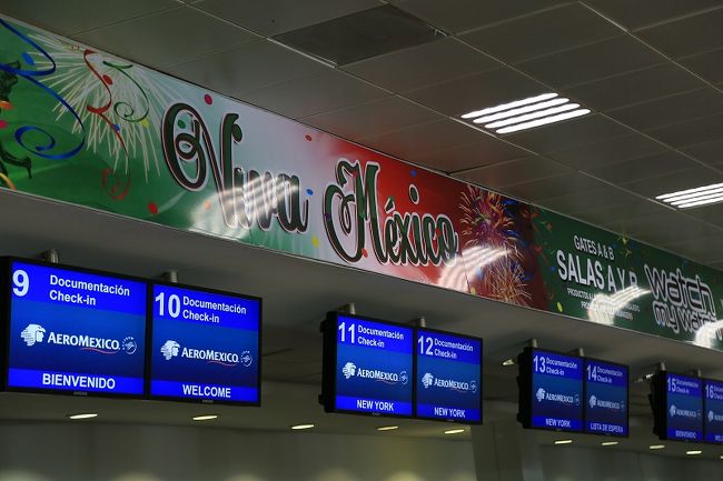 ○午後、バスで空港へ　　帰国の途<br />　カンクン〜メキシコシティ〜ティファナ経由<br /><br />