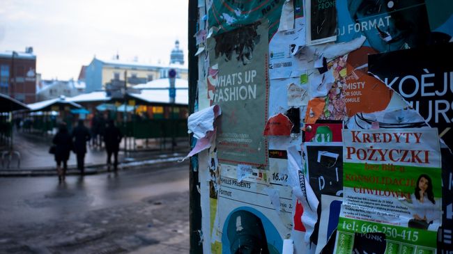 カジミェシュ地区の真ん中で。。<br />