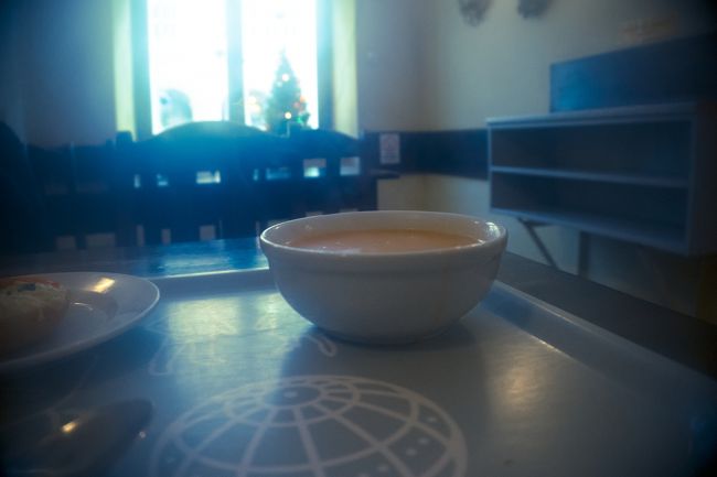 レンズが曇りますが、気にせずジュレックを食べます。<br />指差しで注文できるのでオーダーには困りませんでした。