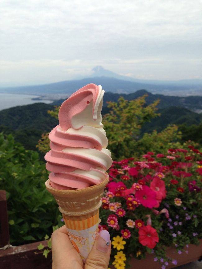 葛城山は、ロープウェイでも来れるので、山頂には売店があります。<br />ソフトクリームも売ってる🎶