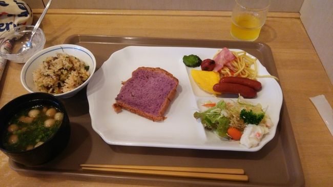 ベッセルホテル石垣では朝食が無料なんです♪<br />パパいわく”朝食込みのことでしょ”って・・・<br />いや、ハイシーズンは宿泊料もなかなかだけどね？でもローシーズンはすっごい安いらしし、なのに良いホテルなんだよ？そんなこと言ったら夢がないじゃん？ｗ<br /><br />朝ごはんは本当に、簡素ながら細やかなおもてなしを感じましたよ(*^^)v<br />（盛り付けのセンスには触れずにっ）