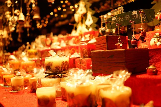 ツリー型のろうそくと蜜蝋のろうそくを購入