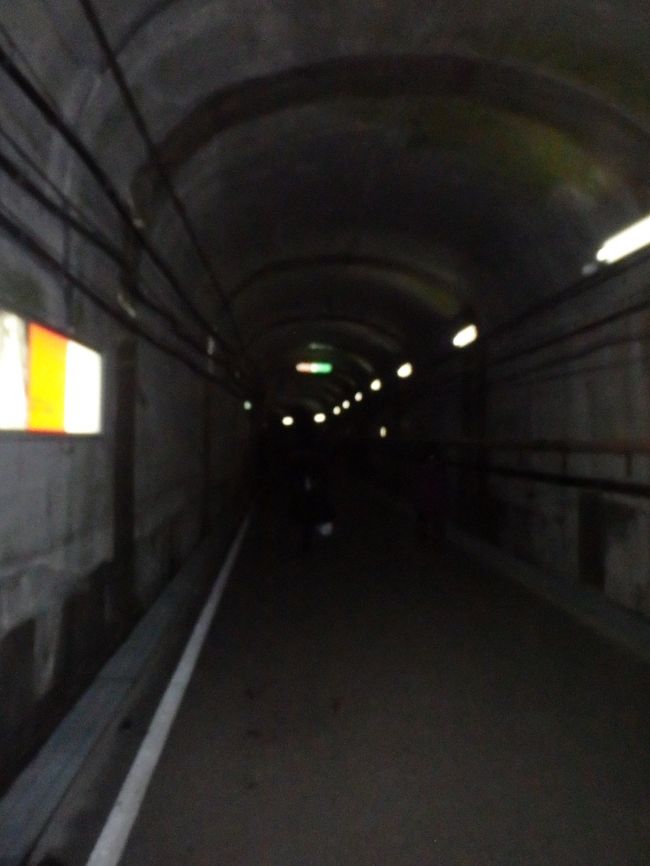 帰りもトロリーバス乗り場へ<br />