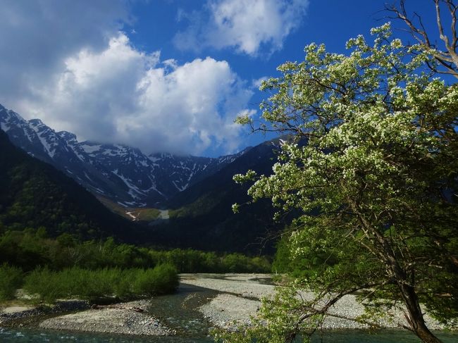 奥穂高の頂上は<br /><br />雲がかかってます･･･<br /><br />奥穂高にまたいつ<br /><br />登れるのかな(-.-;)