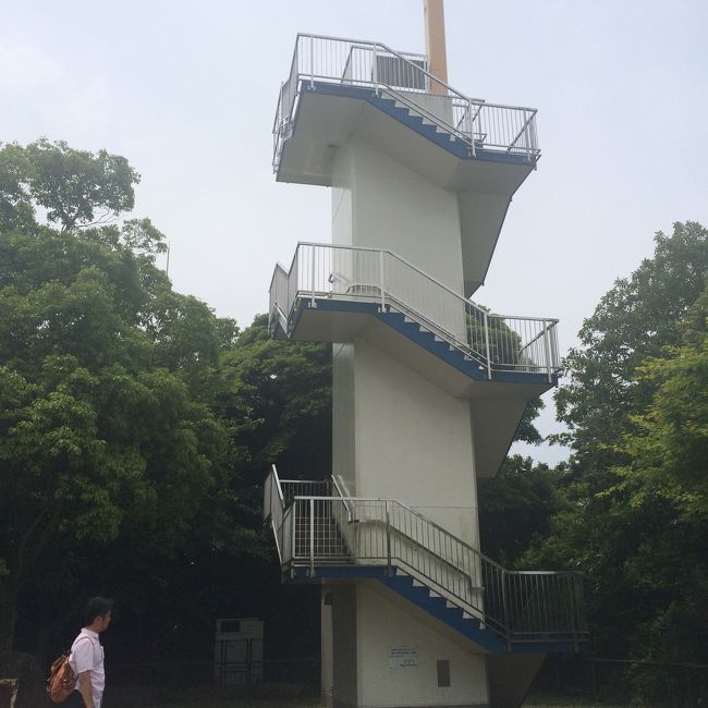 展望台に到着。所要時間約30分。ほぼ上り坂だったから疲れたー！