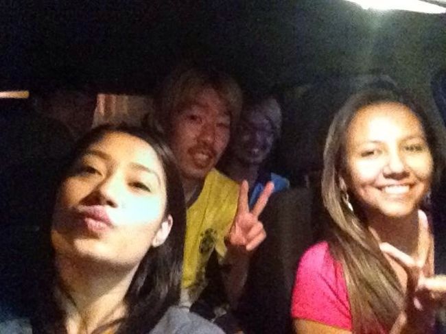 現地で友達できました?