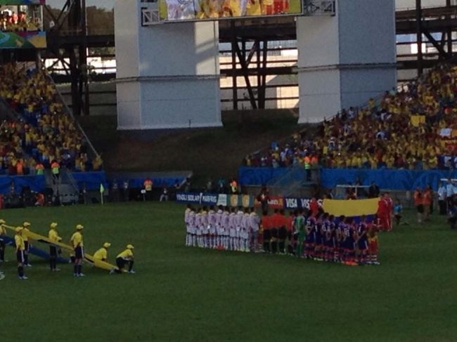 試合前の雰囲気！