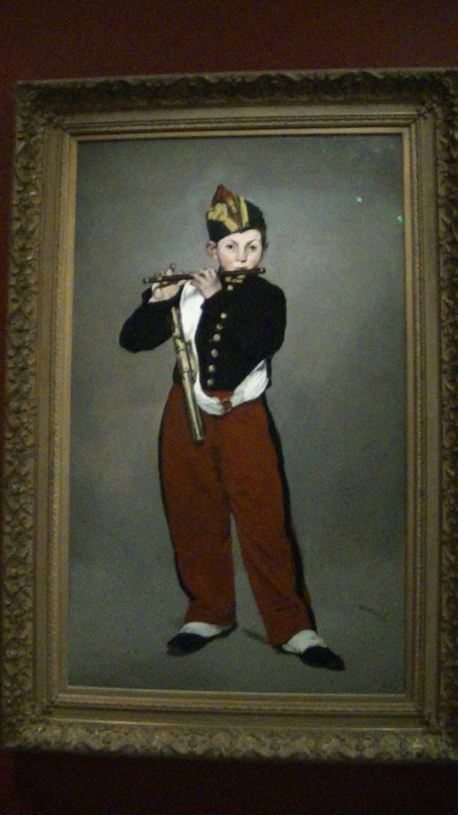 同上・<br /><br />Le fifre・1866．<br />笛を吹く少年<br /><br />前回見れませんでしたので、<br />嬉しかった