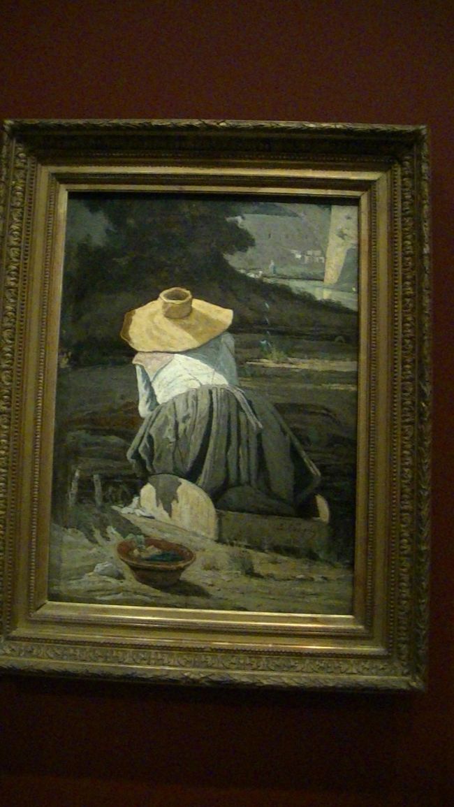 Paul Guigou<br /><br />Lavandiere・1860・<br /><br />ポール・ギグー・洗濯女・<br /><br />印象派の黎明期の作品<br /><br />地中海の同郷人であるバジールと<br />同じく若くして脳卒中で亡くなって<br />いるそうです。<br /><br />雰囲気がよかったですよ