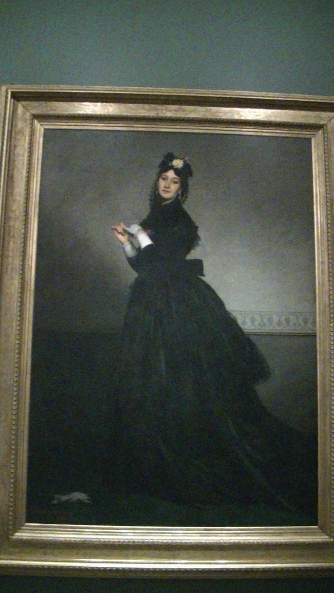 carolus-Duran・<br /><br />La dame au gant<br /><br />カロリュース=デュラン。<br />手袋をはめた婦人でモデルは<br />画家でもある奥様です。<br />（ポーリン・マリー・・・）<br /><br />当時はポートレート画家として大変<br />有名だったそうです。<br /><br />他の作品をみると頷けます・・