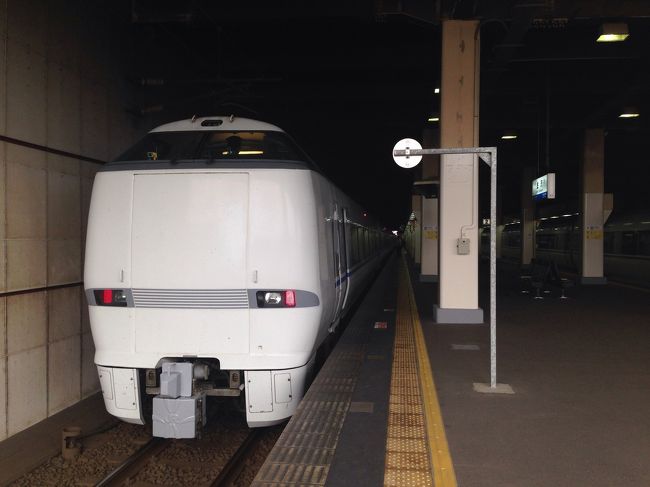 金沢からサンダーバードに乗って芦原温泉へ。