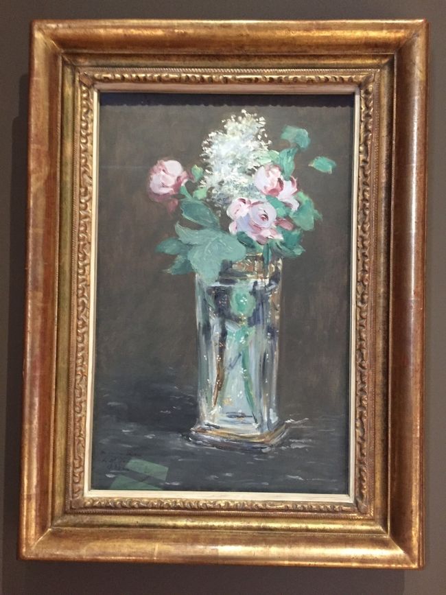 Manet・モネ<br /><br />Flewrs dans un vase・・・<br /><br />この部屋にセザンヌの絵画あった<br />のですが、手違いで消去したみたい<br />