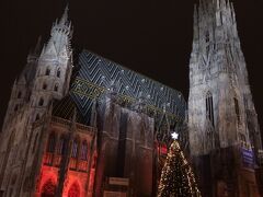 とりあえずまず見たかったシュテファン寺院のクリスマス市。
数年前から始まったので見るのは初めて☆