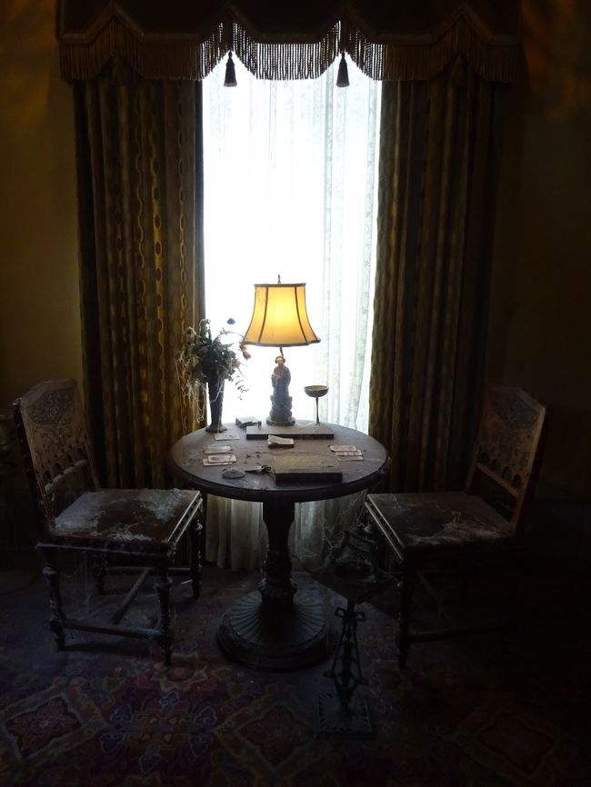 タワーオブテラーどうなっているか…と行ってみると、なんと待ち時間５分！<br />どうやら再開したばかりだったようです。ラッキー☆<br /><br />中は日本よりも薄汚くてちょっと怖い雰囲気です。