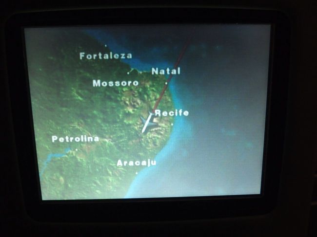 MünchenからSão Pauloへのフライトは日本が試合をするNatalの上空を飛ぶらしい