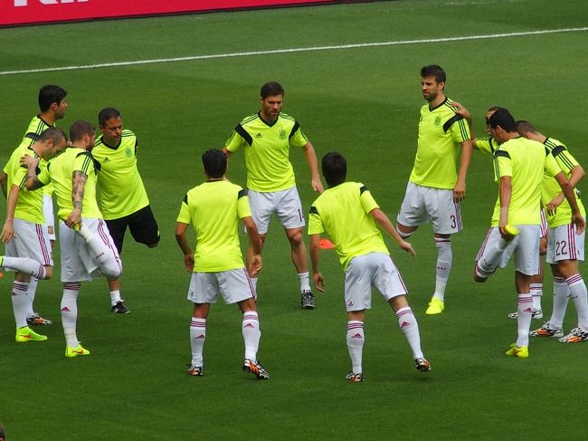 世界王者のウォーミングアップ