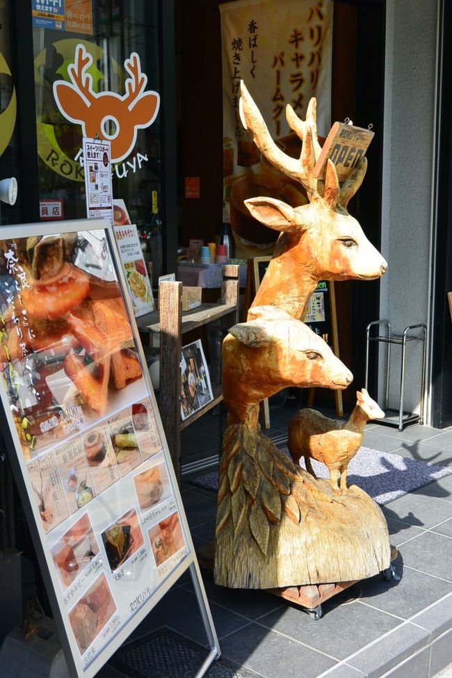 奈良駅前から伸びる三条通りをぶらぶら。