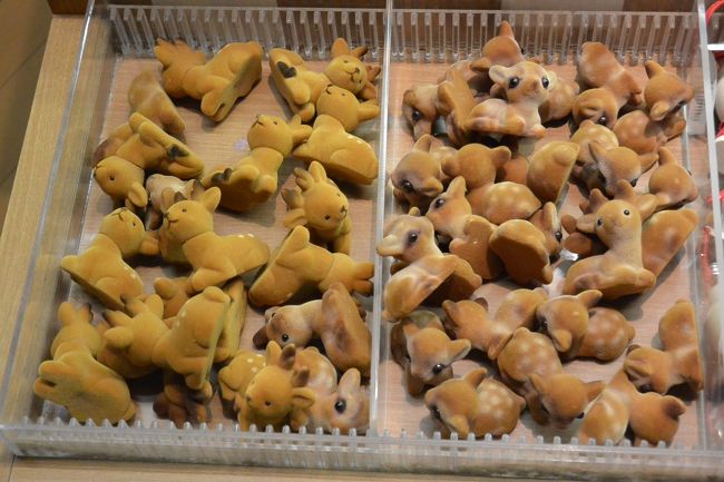 東大寺大仏殿の売店の鹿さん