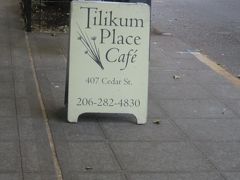 今夜の夕食は Tilikum Place Cafe 。トリップアドバイザーで3,100軒中8位の名店。 