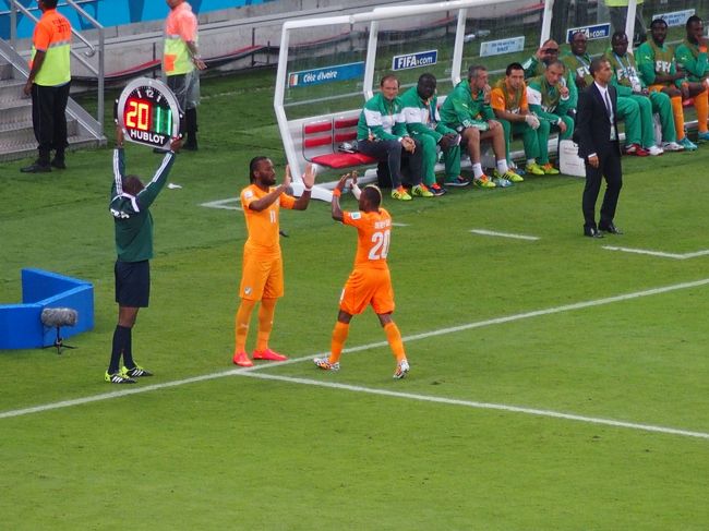 主役登場。スタジアムの雰囲気が一気に変わった。