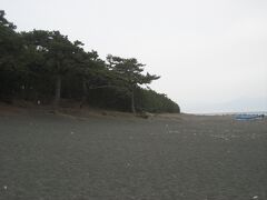 夕方
三保の松原にやってきました

天人の羽衣の舞台となったと言われる三保の松原、
昔ながらの観光地ですが洗練されてない分良い雰囲気が漂っています。

晴れていればこの後ろに富士山がドーンと・・・
でも残念ながら本日は曇り