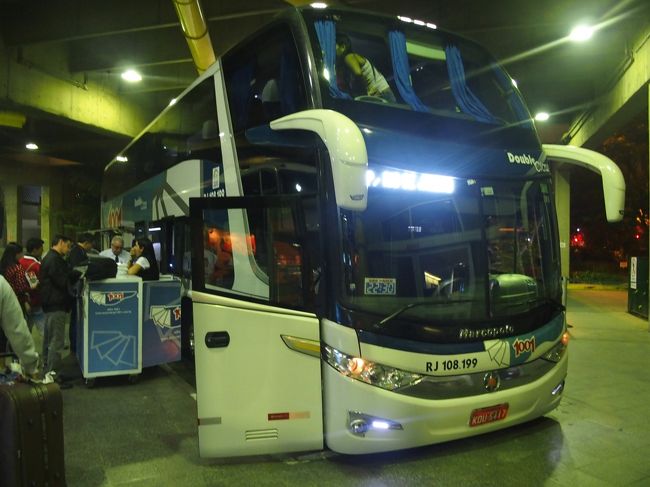 夜行バスでRio de Janeiroへ戻る