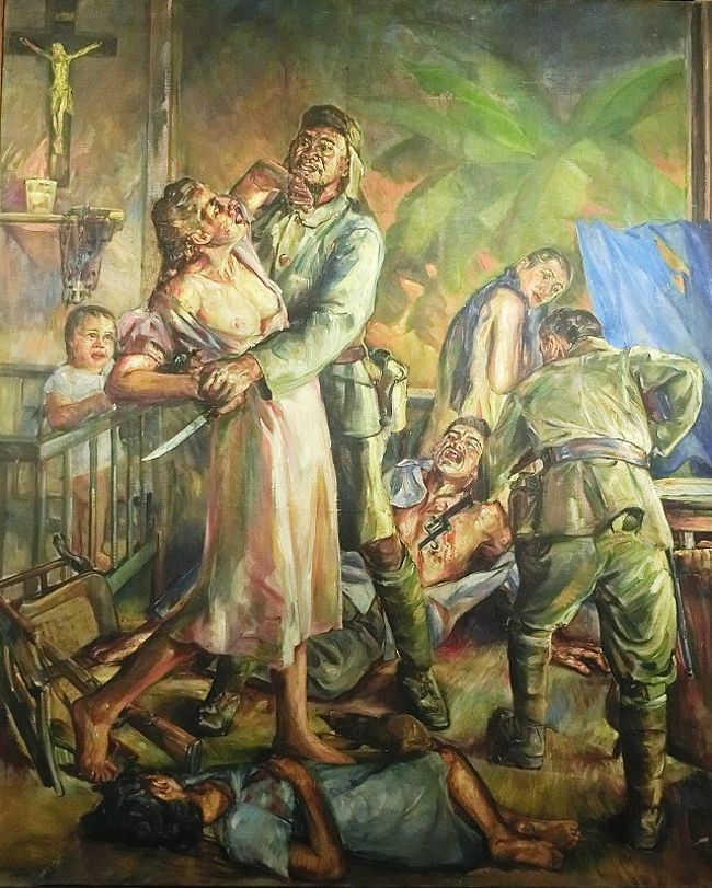 タイトル ： Rape and Massacre in Ermita<br />作　者 ： Diosdado M. Lorenzo<br />制作年 ： 1947年