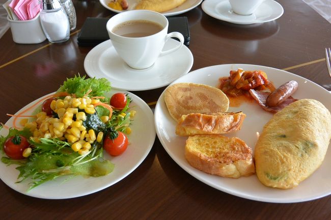 名古屋マリオットアソシアホテルの朝食。