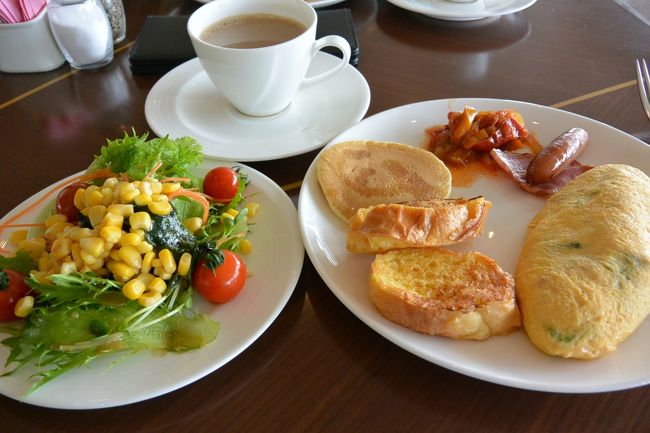 名古屋マリオットアソシアホテルの朝食。