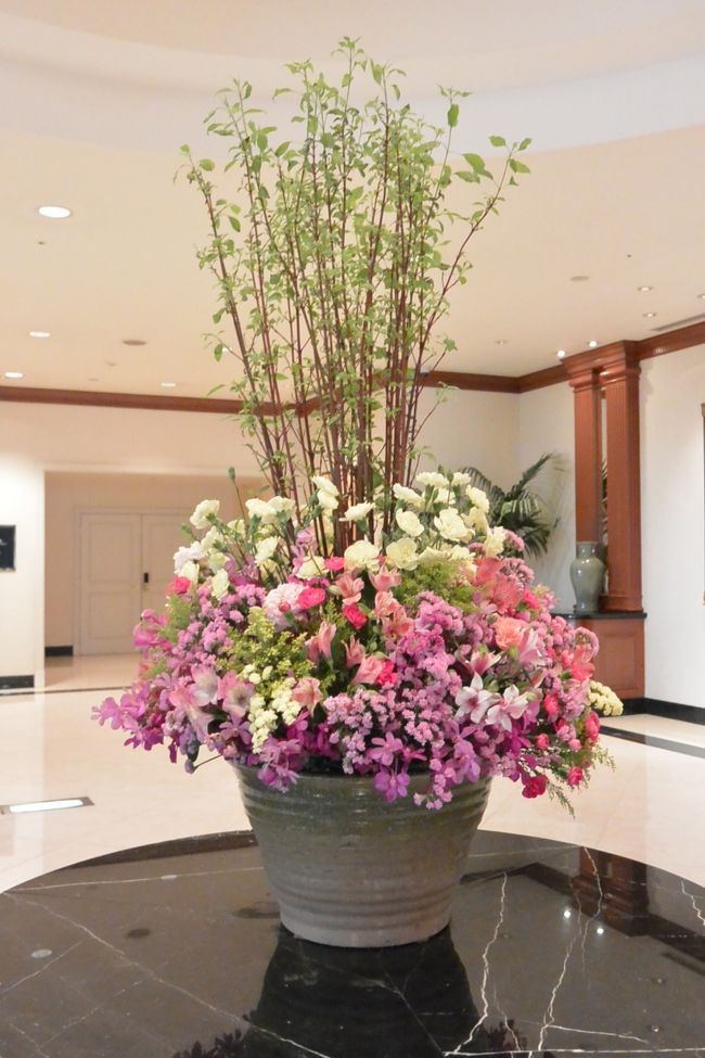 名古屋マリオットアソシアホテルのお花。