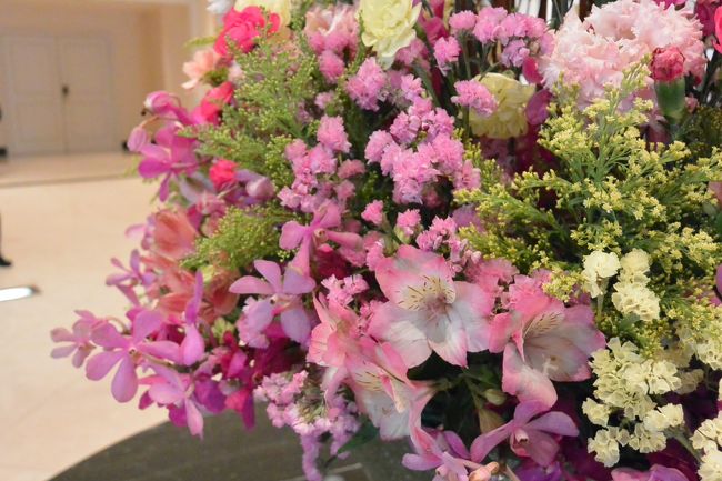 名古屋マリオットアソシアホテルのお花。