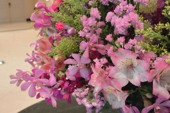 名古屋マリオットアソシアホテルのお花。