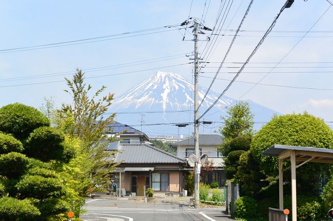 実家近くからの富士山の眺め。