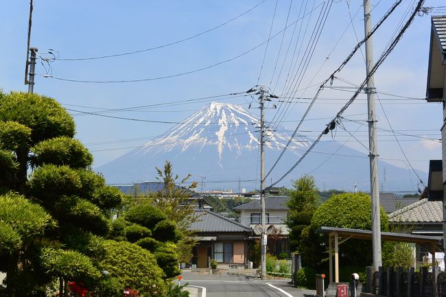 実家近くからの富士山の眺め。